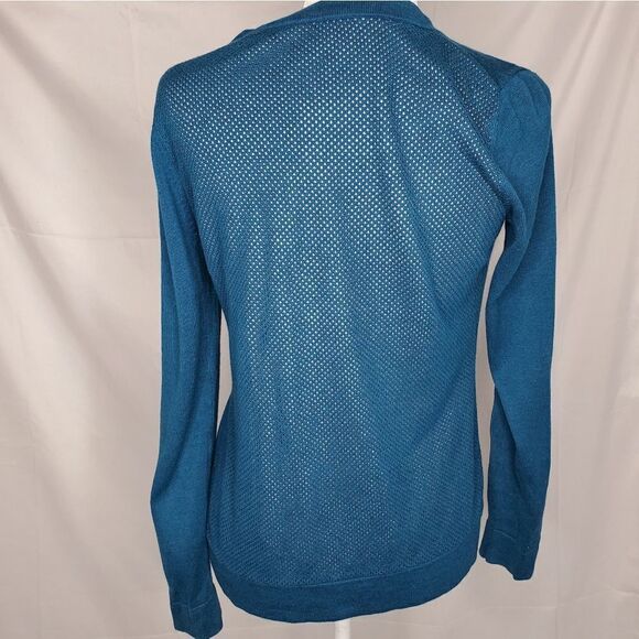 CABI 3368 cardigan teal ever sweater‎ with snap buttons S - Picture 4 of 13